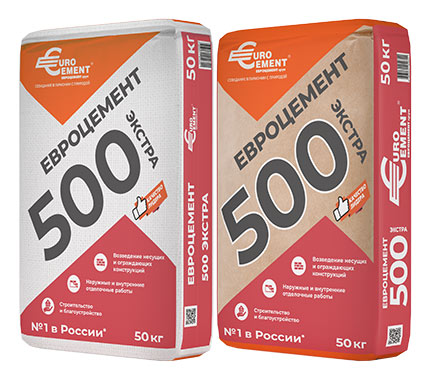 Евроцемент М500 бумага и полипропиленовой оболочке